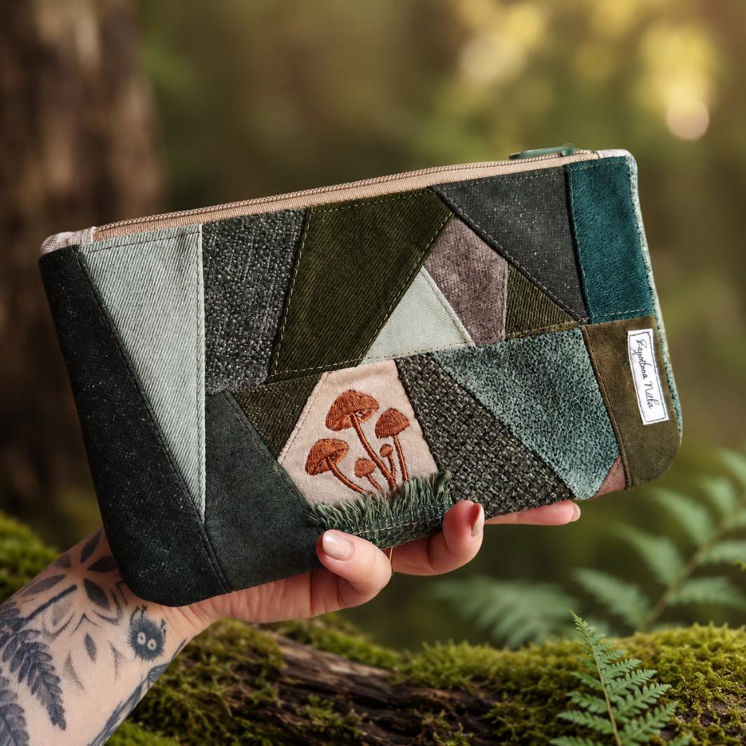 KOSMETYCZKA ZERO WASTE LEŚNA PATCHWORK 4 0