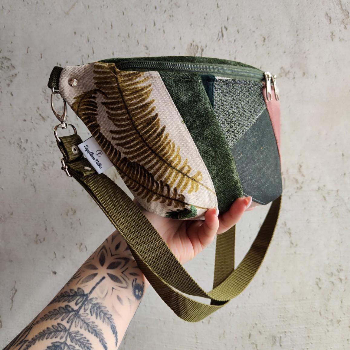 NERKA XXL UNIKAT LIŚĆ PAPROCI