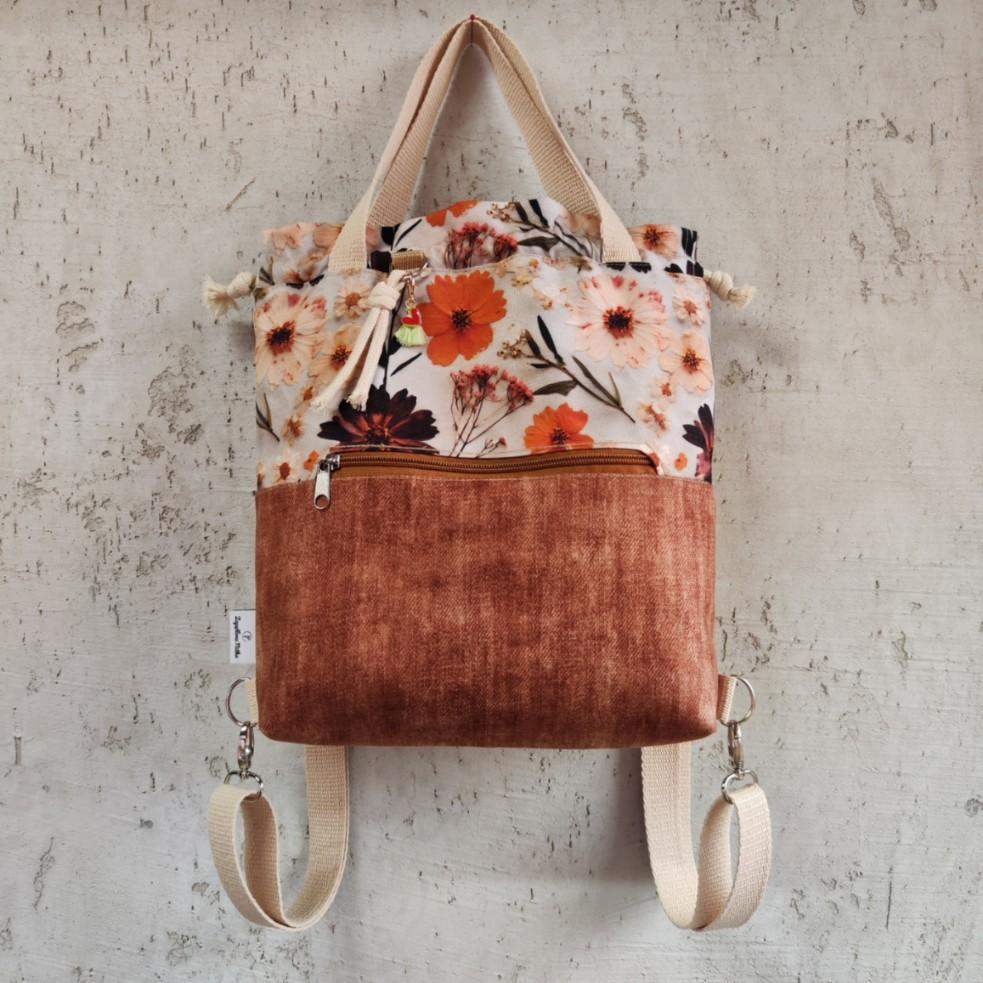 PLECAKO TOREBKA SUSZONE KWIATY 