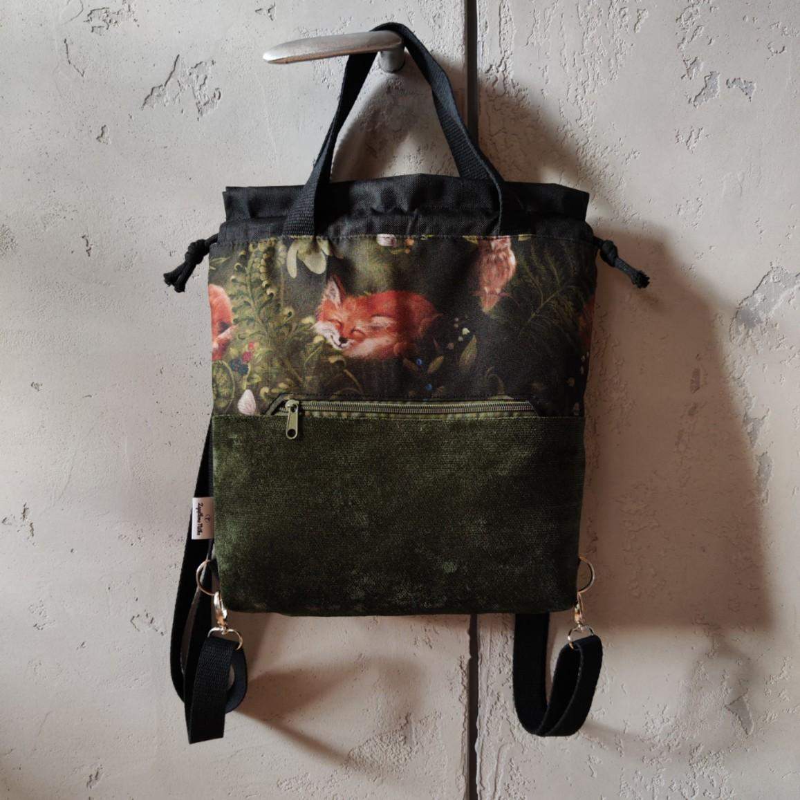 PLECAKO TOREBKA LISEK W PAPROCIACH 