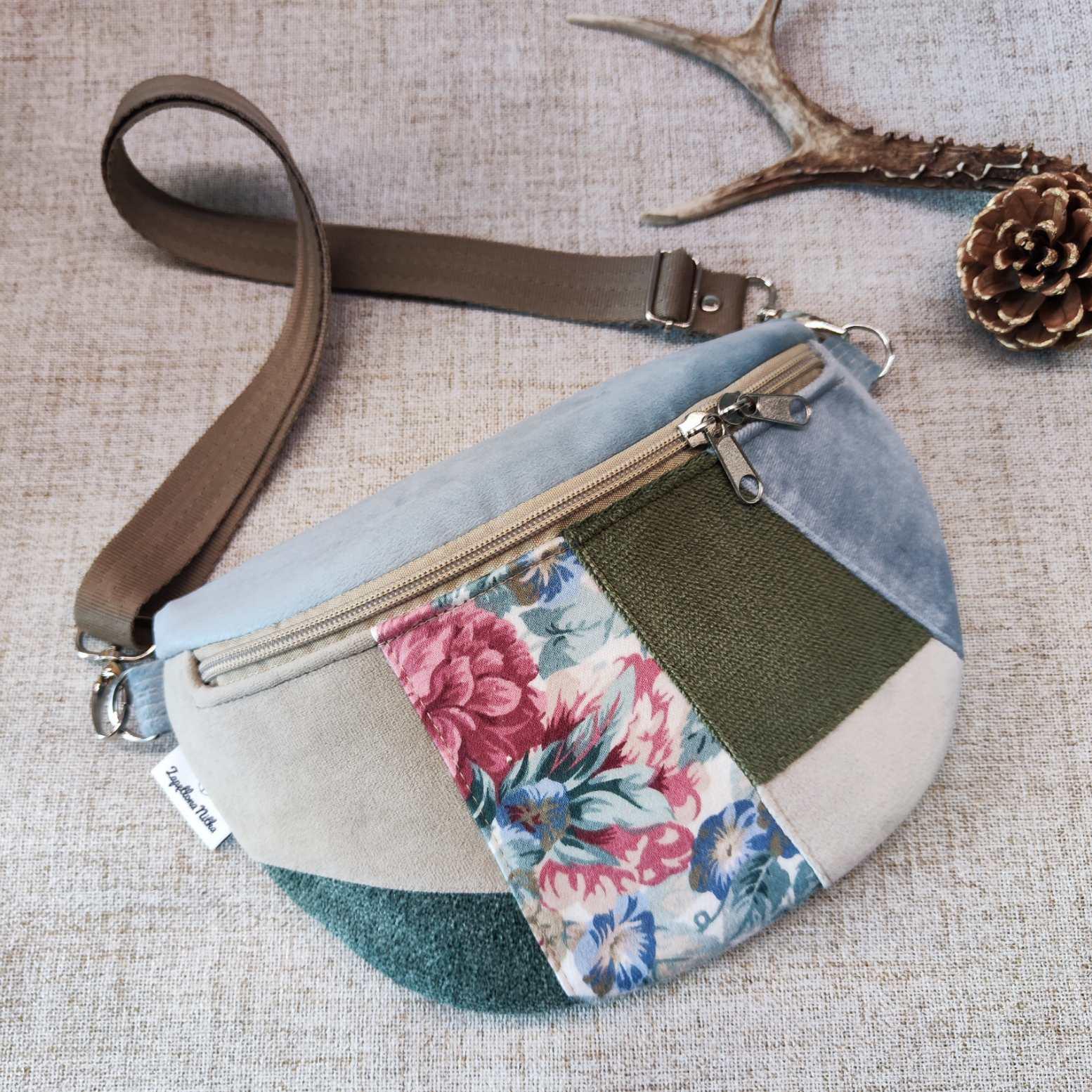 NERKA PÓŁKSIĘŻYC RÓŻANY OGRÓD ANGIELSKI PATCHWORK 